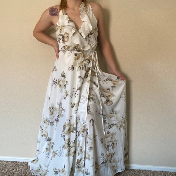 Lilyful Floral Wrap Dress - Picture 2 of 4